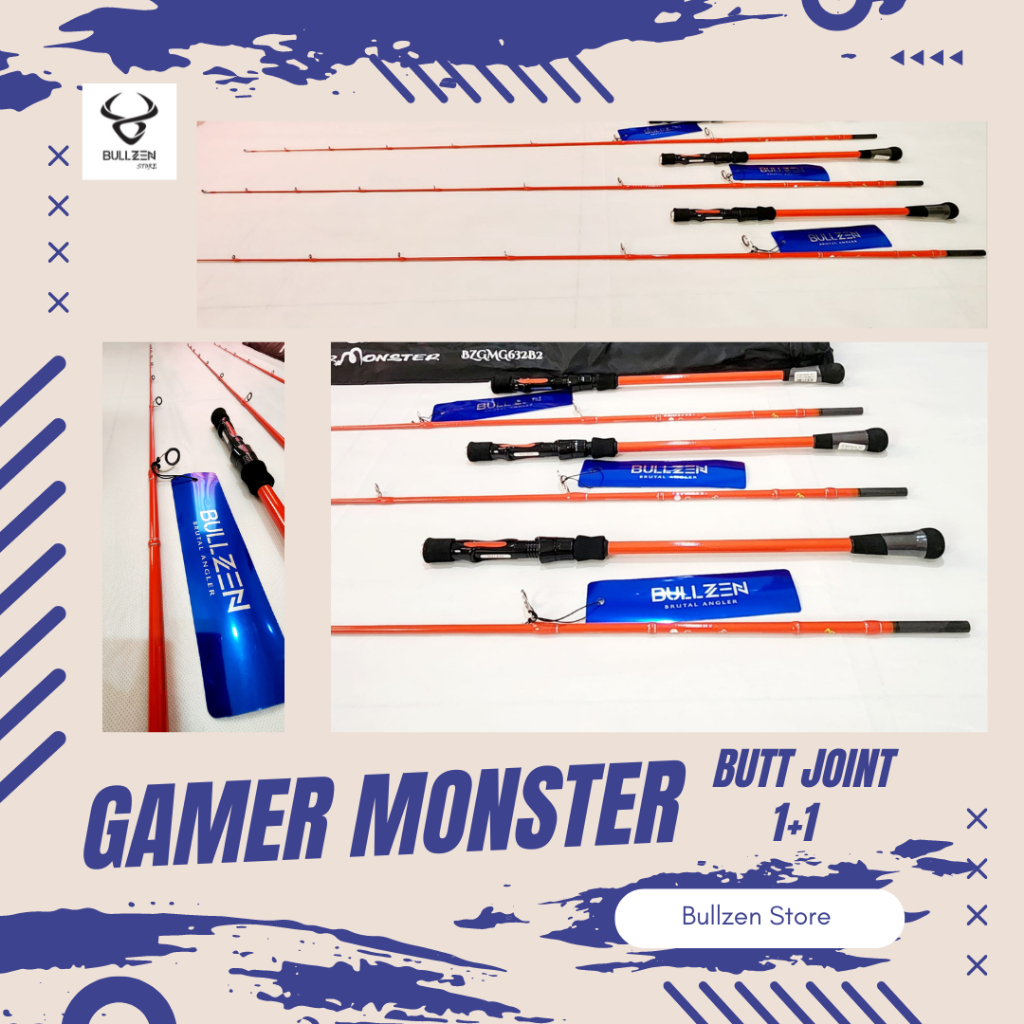 Jual BULLZEN Rod Gamer Monster Solid Carbon (SP) | Shopee Indonesia