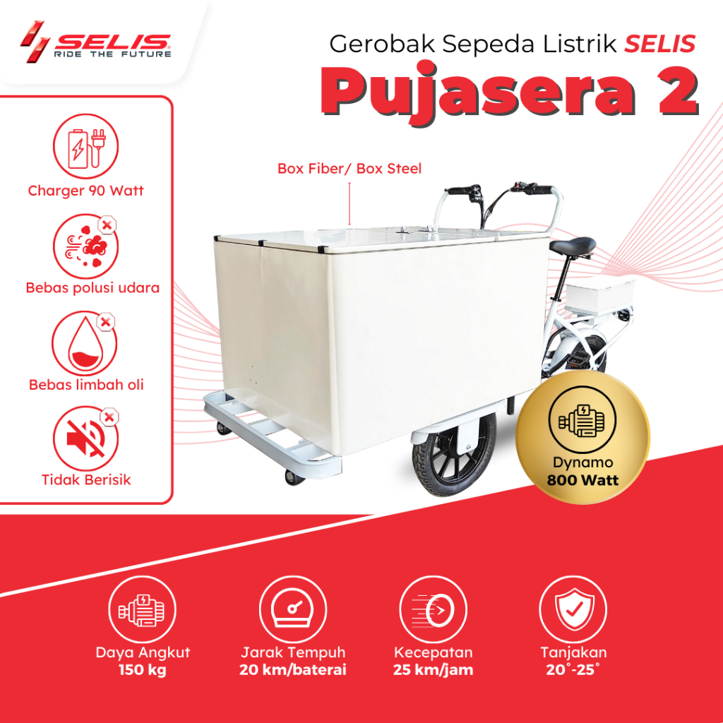 Jual SELIS - Gerobak Listrik Selis Pujasera 2 Steel - Gerobak Makanan ...