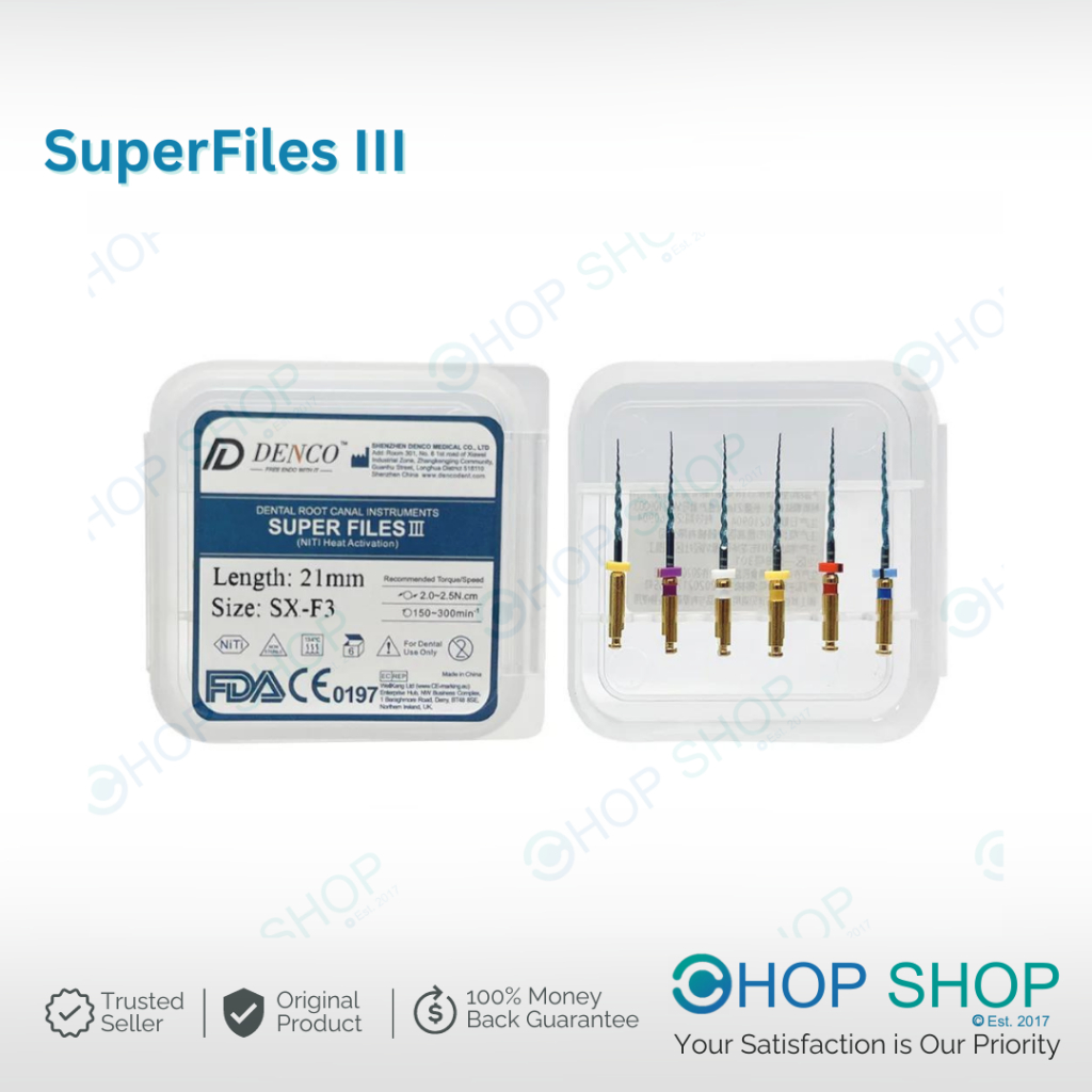 Jual ORIGINAL Denco Super Files III Endo File Rotary PSA Sequence ...