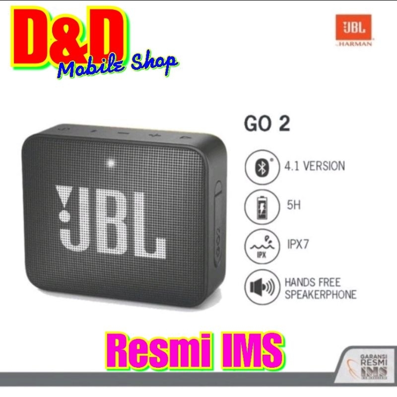 Jual JBL GO 2 GO2 Waterproof Portable Bluetooth Speaker GARANSI RESMI ...