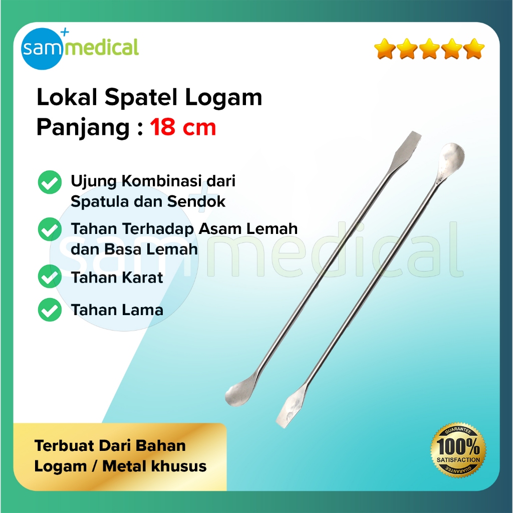 Jual Spatula Logam / Spatel sendok Logam / metal @5pcs / Perlengkapan ...