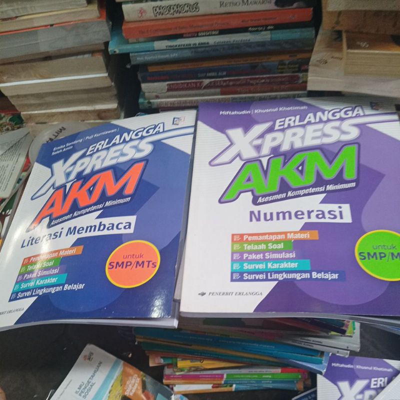 Jual buku paket Erlangga x-press literasi membaca numerasi SMP ...