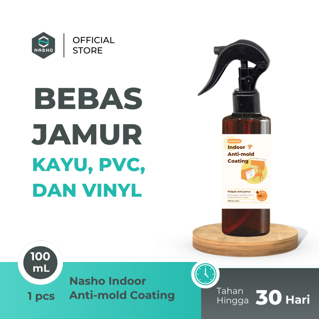 Jual Nasho Cairan Pembersih dan Pelapis Anti Jamur Kayu Indoor Anti ...