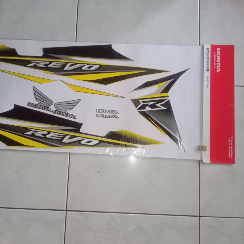 Jual 871Z0KWY710ZE lis body stiker striping honda revo sampan 2008 CW R ...