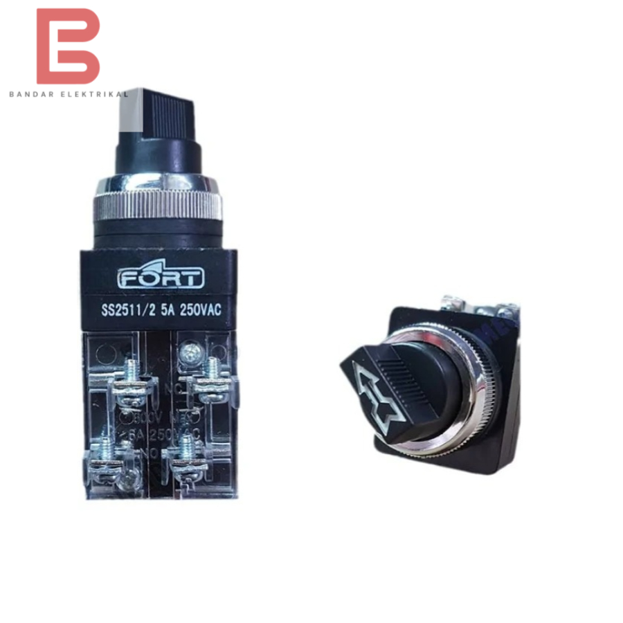 Jual SELECTOR SWITCH 25MM 2 POSISI ON OFF SS2511/2 FORT | Shopee Indonesia