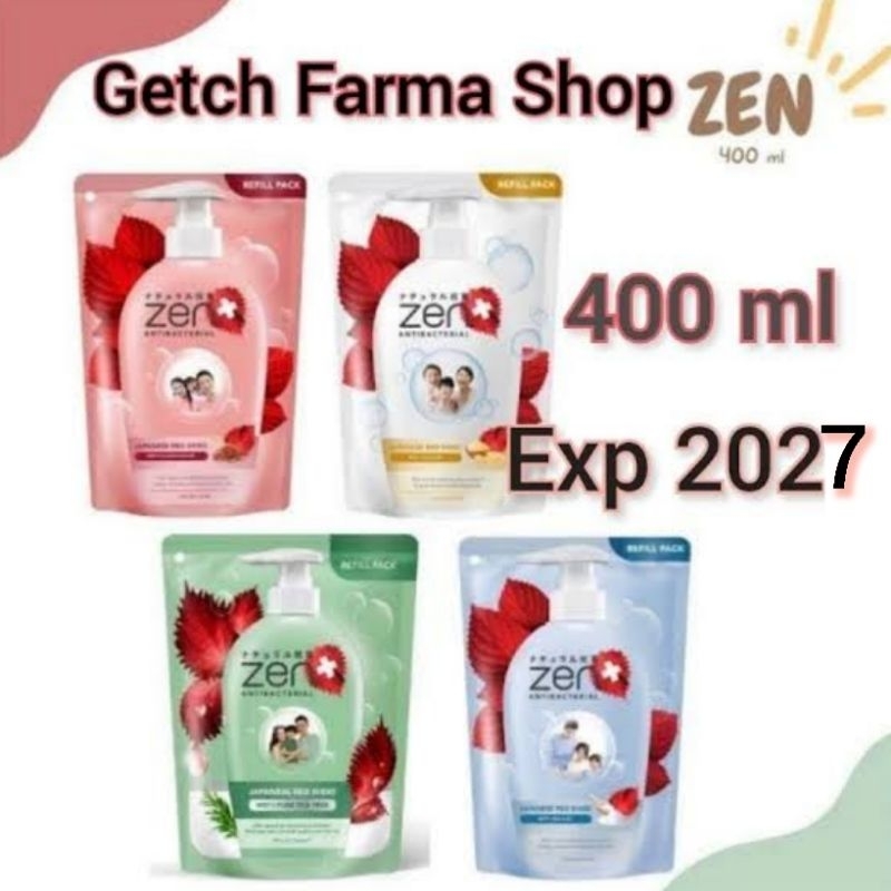 Jual Zen Body Wash Zen Antibacterial Body Wash 400ml Refil Sabun Mandi