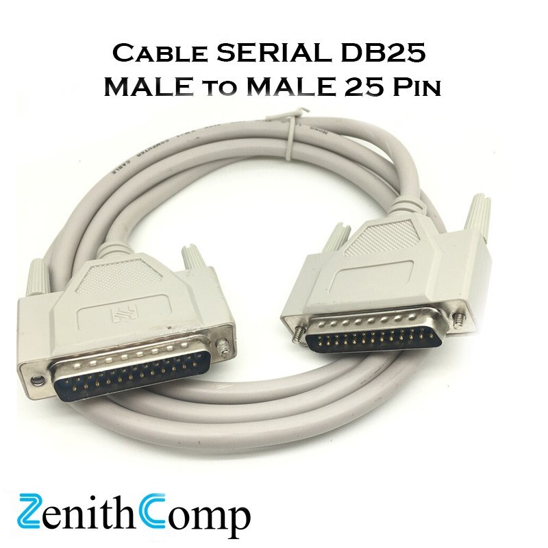 Jual KABEL SERIAL DB25 MALE to MALE 25 Pin | Shopee Indonesia