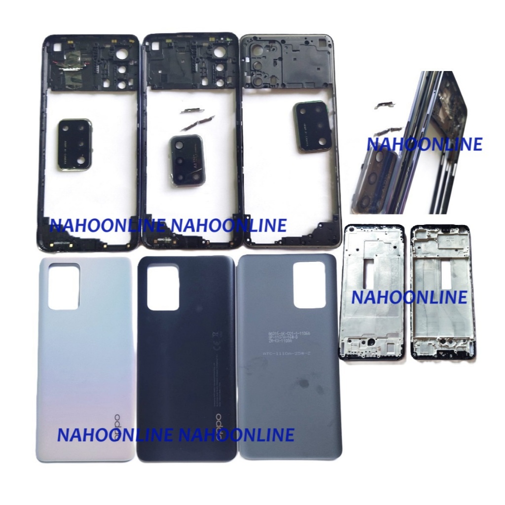 Jual TULANG FRAME BAZEL + BACKDOOR BACK CASING HOUSING OPPO A95 4G ...