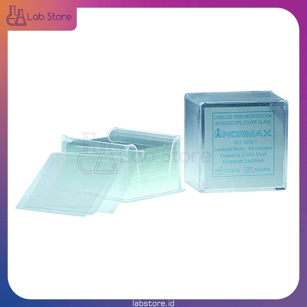 Jual Kaca Penutup Mikroskop Microscope Cover Glass Deck Glass 24 mm ...