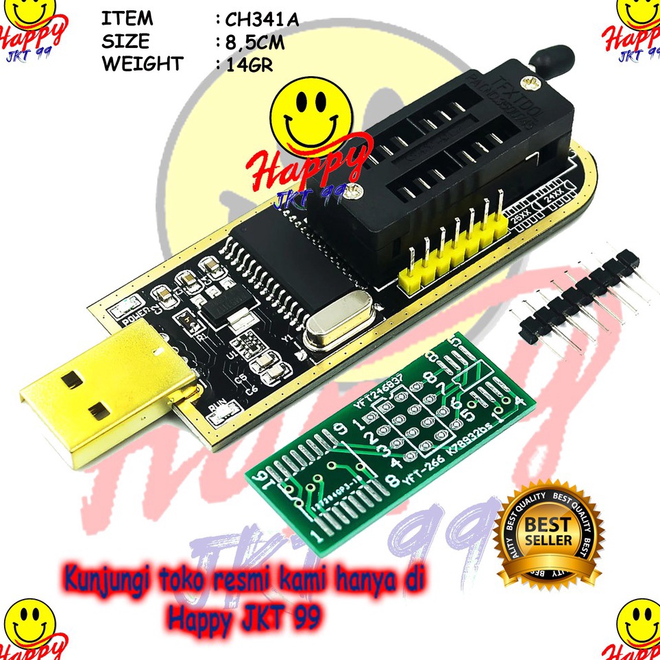 Jual HAPPY JKT 99 ORIGINAL CH341A CH341 CH 341 24 25 SERIES EEPROM ...