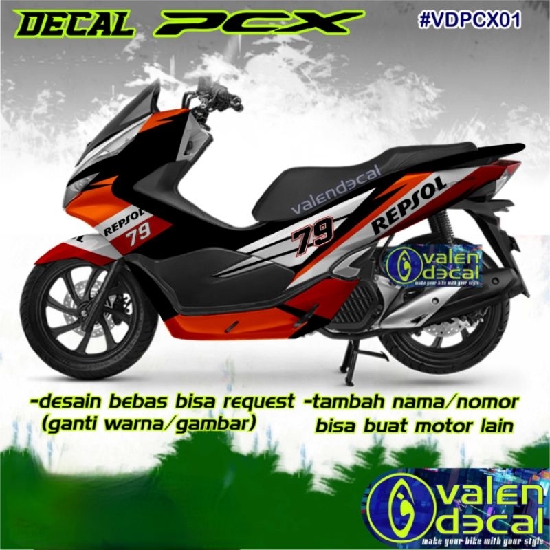 Jual Stiker Striping Decal PCX all type full body bisa request custom ...