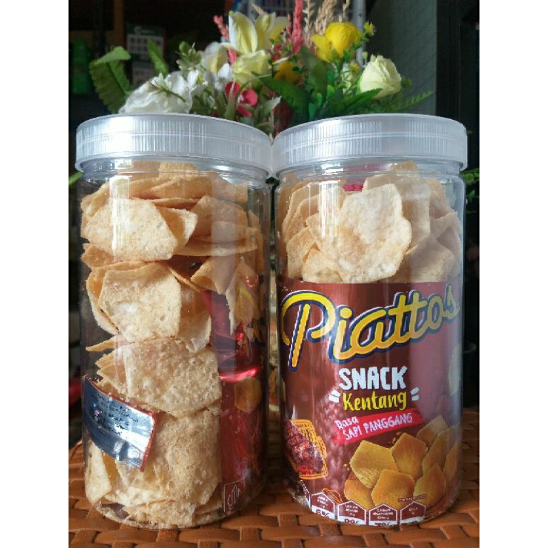 Jual Snack Piattos Kentang Rasa Sapi Panggang Kemasan Toples 1.000ml ...