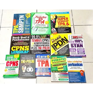 BUKU OBRAL SUPER MURAH - Buku PSIKOTES / TES CPNS / TOEFL / CPNS / PSIKOTES GAMBAR / TPA / SBMPTN SAINTEK SOSHUM