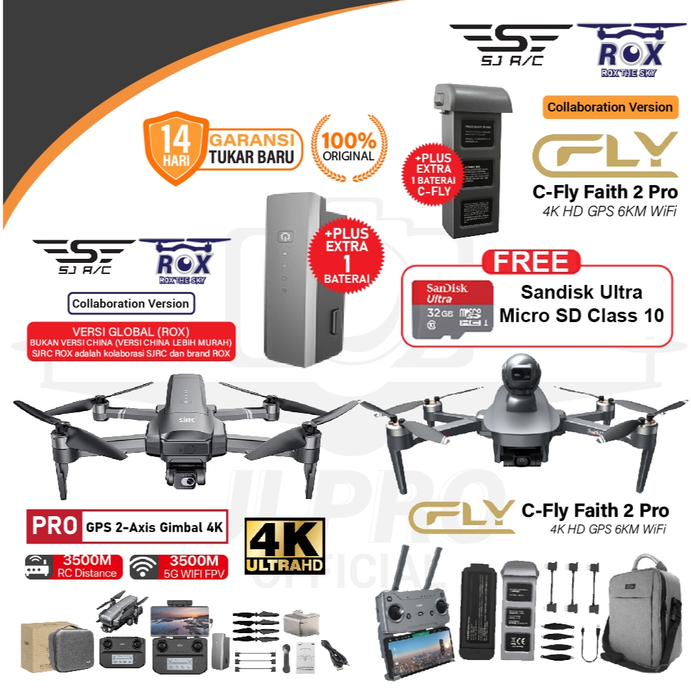 Jual Drone C-Fly Cfly Faith 2 PRO 4K / SJRC F22S PRO / SJRC F22 S2 PRO+ ...