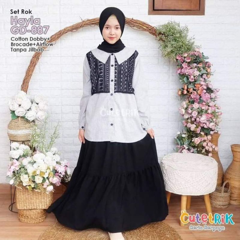 Jual KOREAN STYLE!V setelan rok katun untuk anak dan remaja cutetrik ...