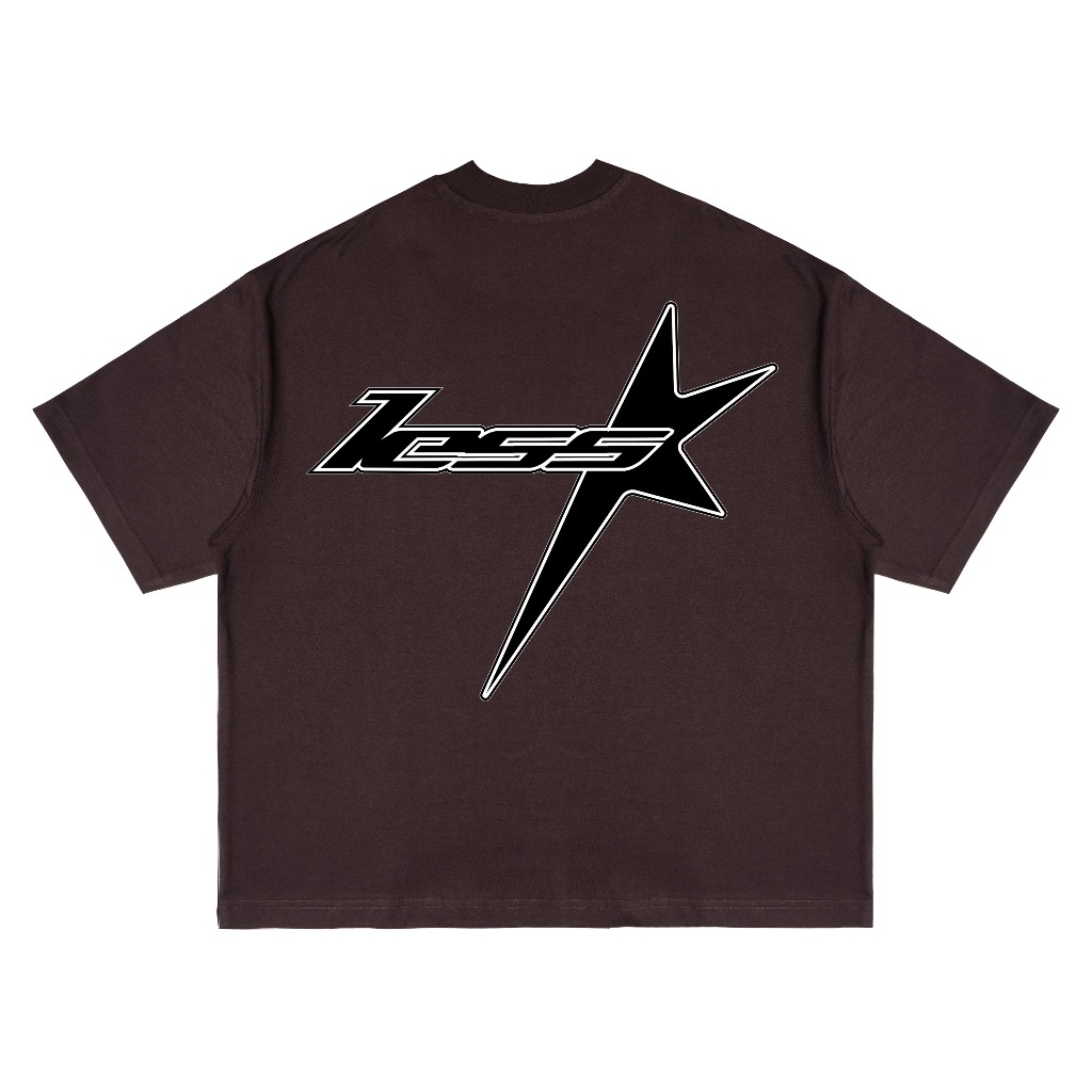 Jual Lessegos Boxy Tshirt Lavons 24s Dark Brown | Shopee Indonesia