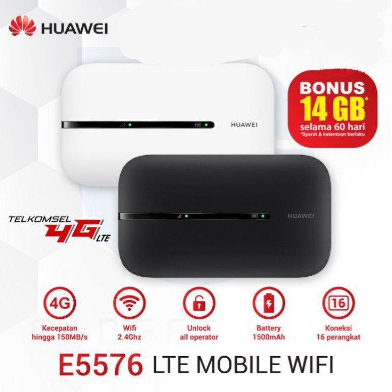 Jual KODE E92W Modem Huawei E5576 Modem Wifi Router 4G LTE UNLOCK ...