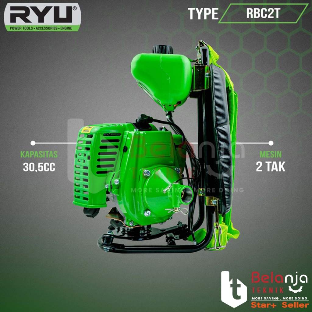 Jual Ryu RBC 2T Mesin Potong Rumput Gendong Bensin RBC 2Tak Brush ...
