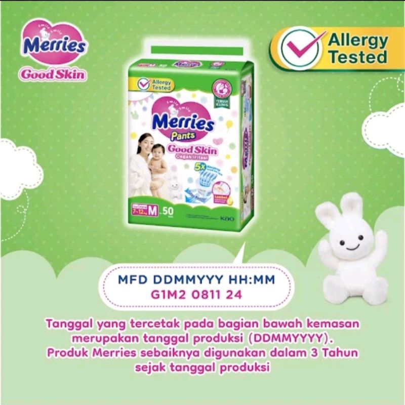Jual Merries Pants Good Skin M48 ( yang kemasan terbaru isi 48 ...