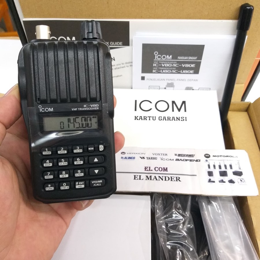 Jual HT ICOM IC-V80 ORIGINAL RESMI - HT ICOM V80 VHF ORIGINAL | Shopee ...