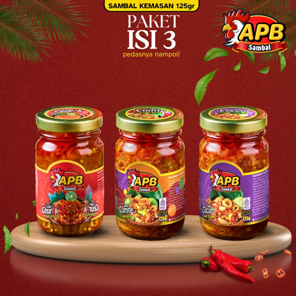 Jual APB SAMBAL Bundling 3 Sambal 125gr | Shopee Indonesia