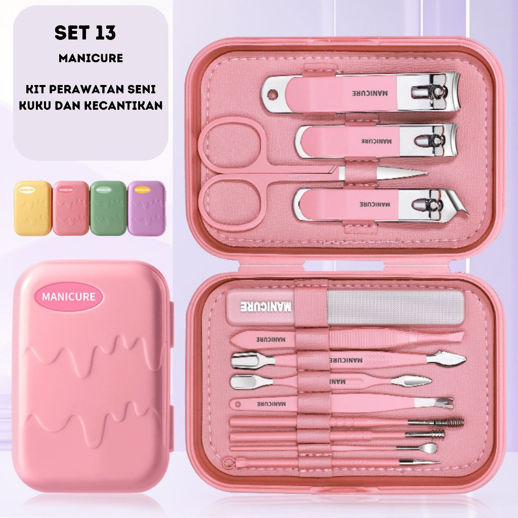 Jual Gunting Kuku Set Manicure Alat Perawatan Kuku Kecantikan Shopee Indonesia