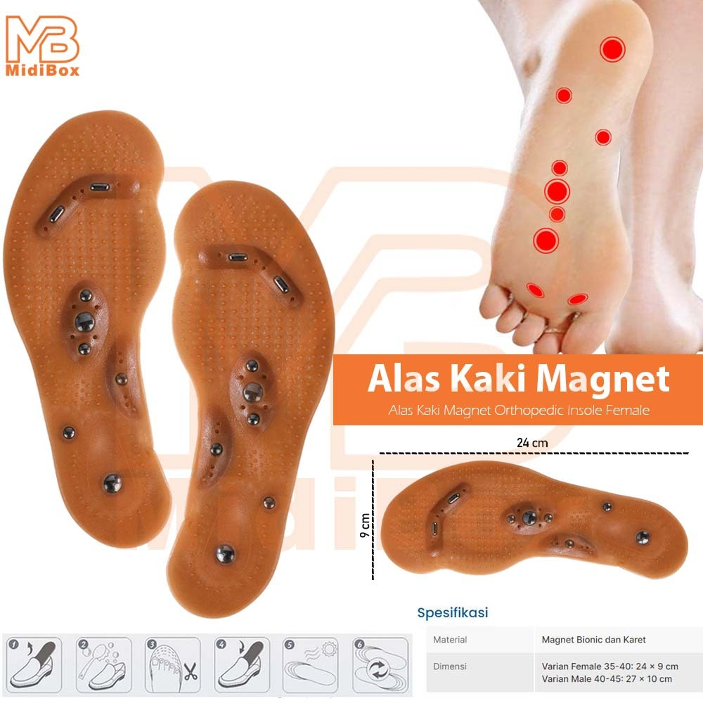 Jual Sol Alas Kaki Magnet Terapi Kesehatan Bionic Orthopedic Insole ...