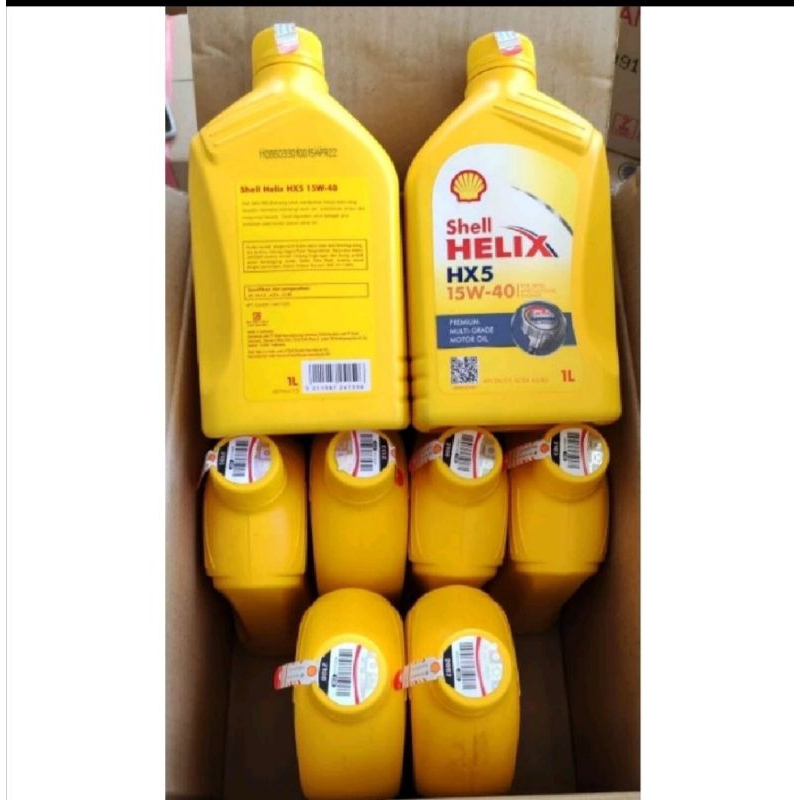 Jual shell HELIX HX 5 (15W40) 1 LITER 1000ML | Shopee Indonesia