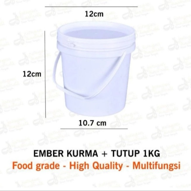 Jual PAIL 1 Kg - EMBER Kurma Plastik Kondisi Baru Food Grade Ember ...