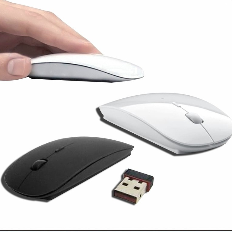 Jual Mouse Wireless Rechargeable Silent Click Slim 2.4G Wireless ...