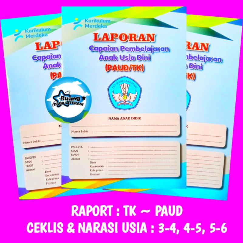 Jual Ready~Buku Raport Kurikulum Merdeka | Ukuran A4 | Edisi Revisi ...