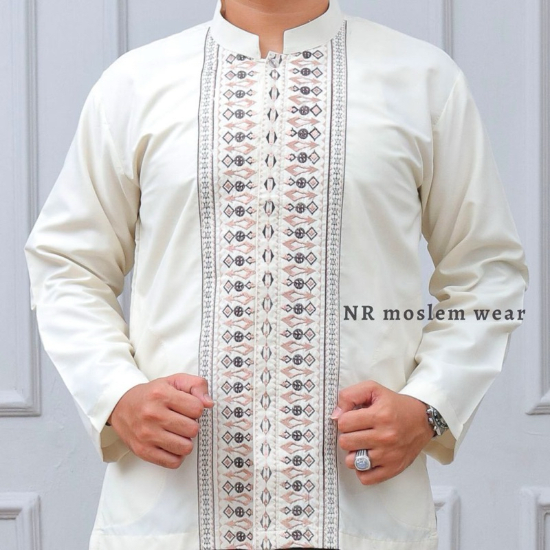 BAJU KOKO PRIA DEWASA , BAJU KOKO  JUMBO ,BAJU KOKO LENGAN PANJANG , KEMEJA KOKO ,BAJU KOKO KATUN kode ASP-50