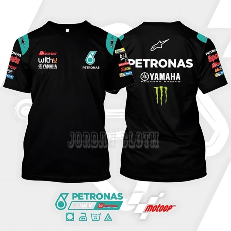 Jual Tshirt Baju Kaos Team Petro Nas Yamaha Racing | Shopee Indonesia