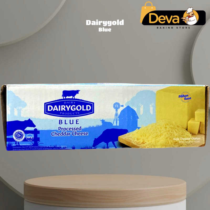 Jual DairyGold Blue Processed Cheddar Cheese - DairyGold Biru Keju ...