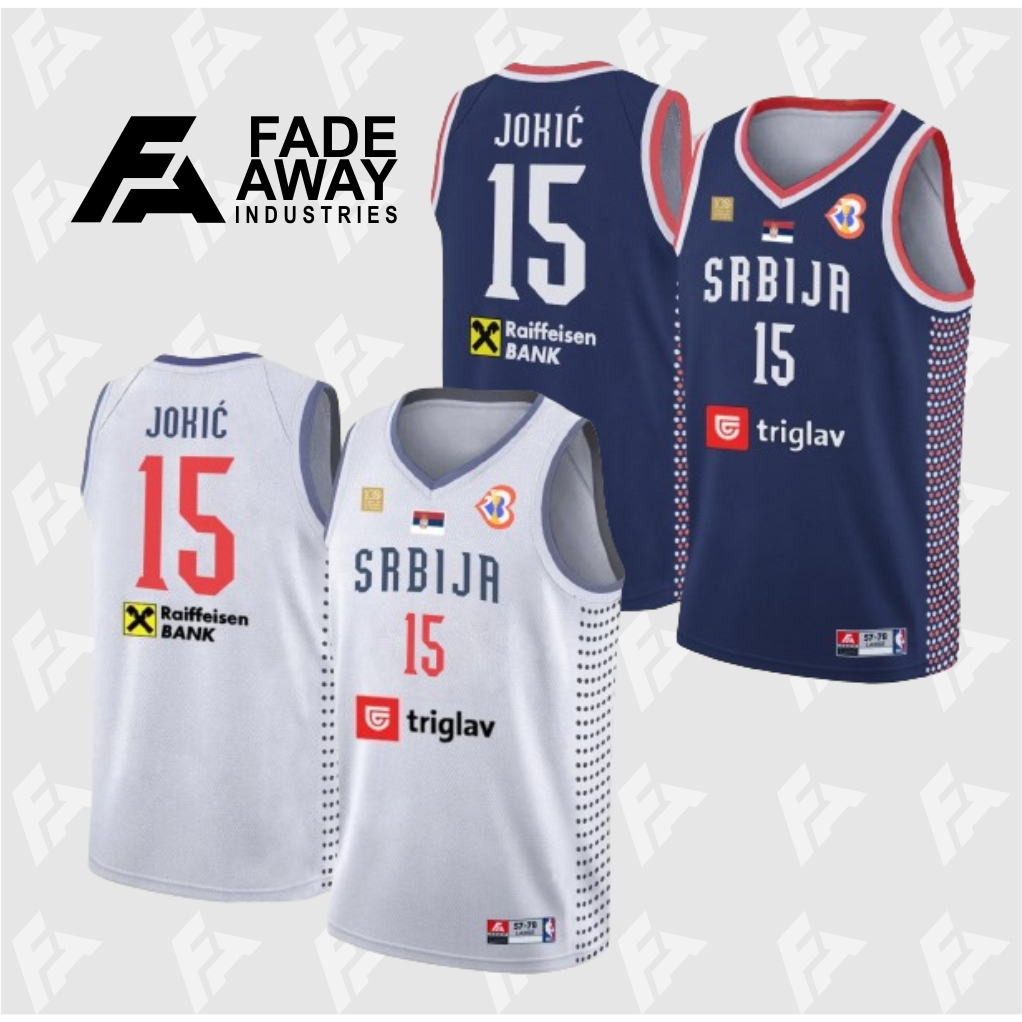 JERSEY BASKET NIKOLA JOKIC #15 SRBIJA SERBIA