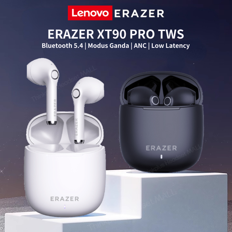 Lenovo Erazer XT90 Pro True Wireless Earphone HIFI Stereo Super Bass TWS  Headset Bluetooth Gaming Musik Olahraga Low-latency Noise Cancelling