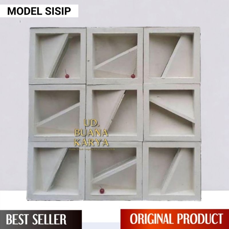 Jual Roster minimalis Motif Sisip Putih/ Roster variasi / Roster Beton ...