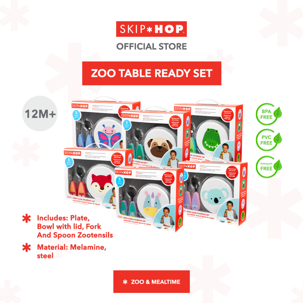 Jual Skip Hop Zoo Table Ready Mealtime Set - Set Alat Makan Termasuk ...