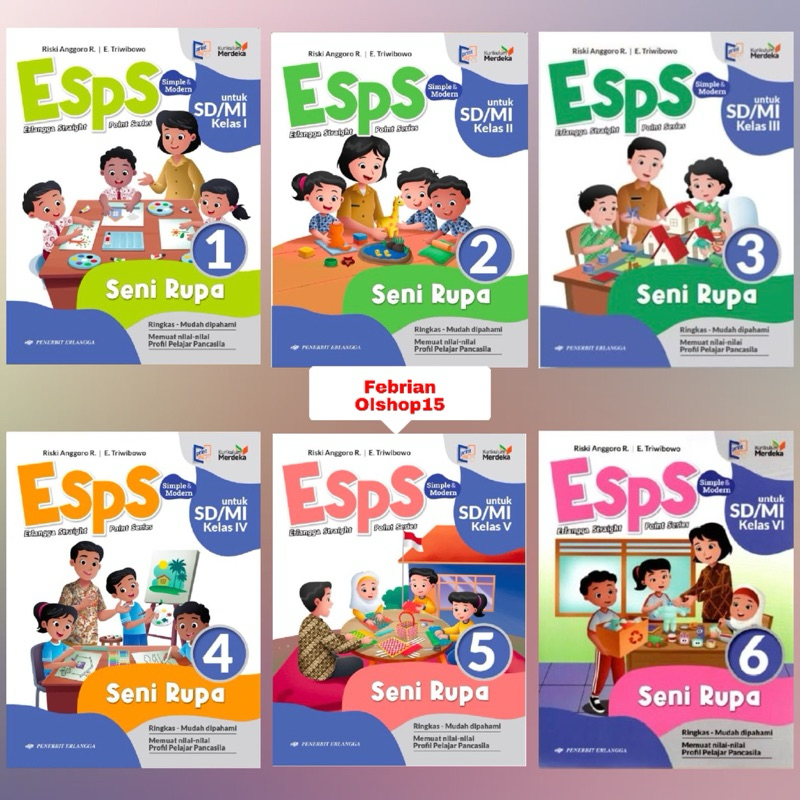 Jual BUKU ESPS SENI RUPA SD/MI KELAS 1 2 3 4 5 6 KURIKULUM MERDEKA ...