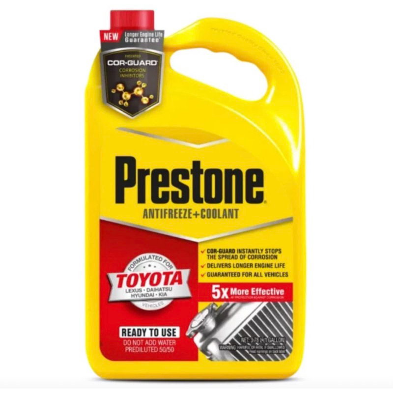 Jual Prestone Radiator Coolant Cor Guard 50-50 Pink Red Galon | Shopee ...