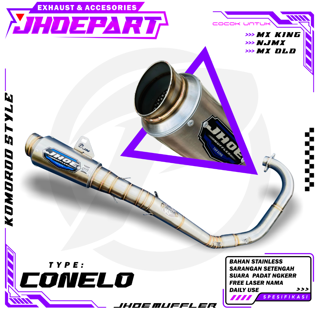 Jual Knalpot Racing MX KING MX NEW MX OLD type CONELO Original Jhoe ...