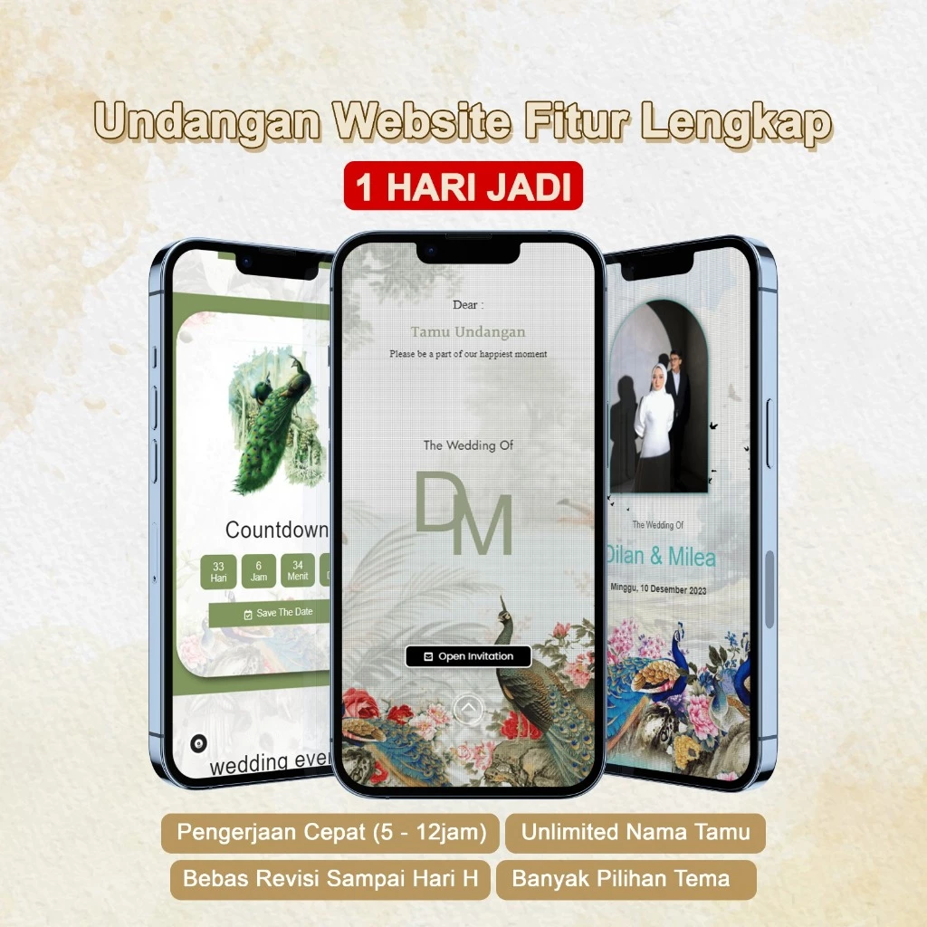 Undangan Digital Website Pernikahan Premium
