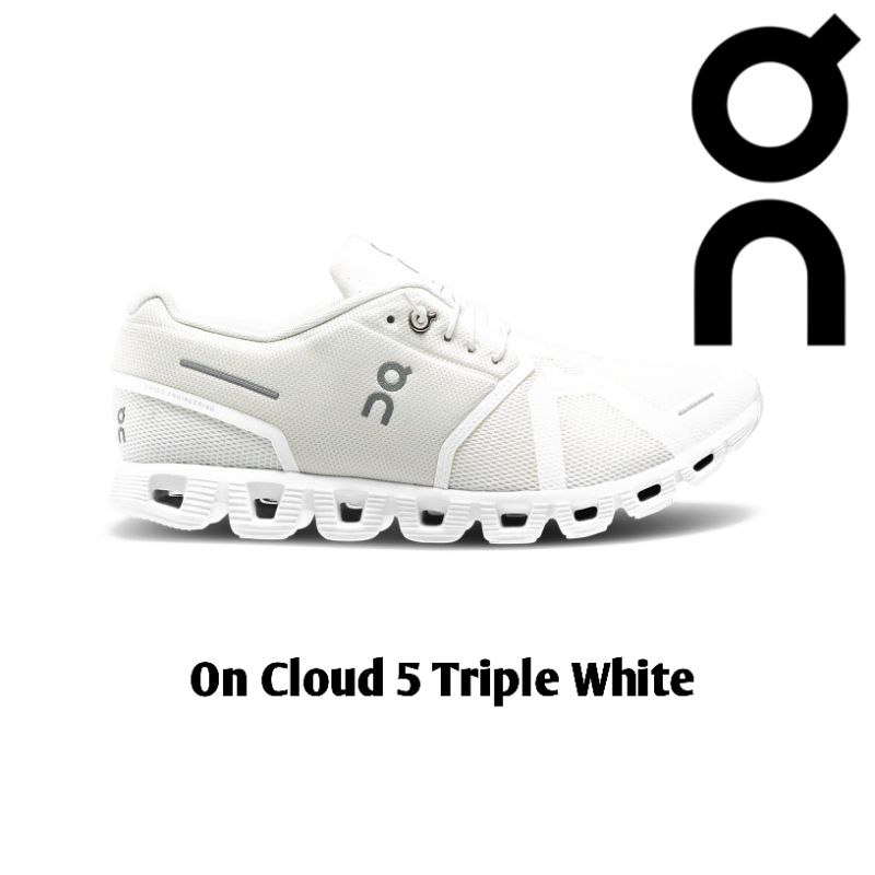 Jual On Cloud 5 Triple White | Shopee Indonesia