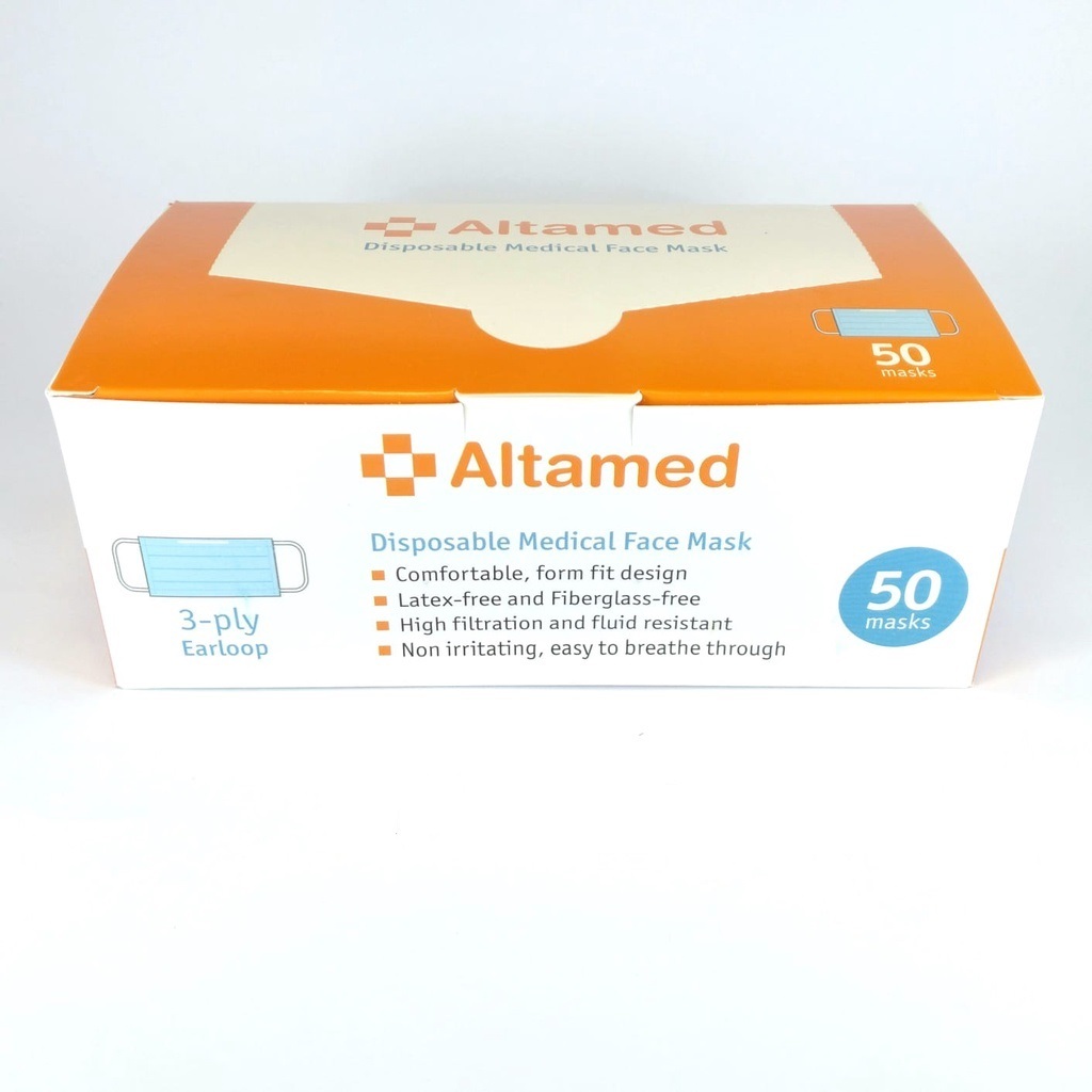 Jual Masker Cantol ALTAMED 3-Ply 50's / Earloop Mask Altamed | Shopee ...