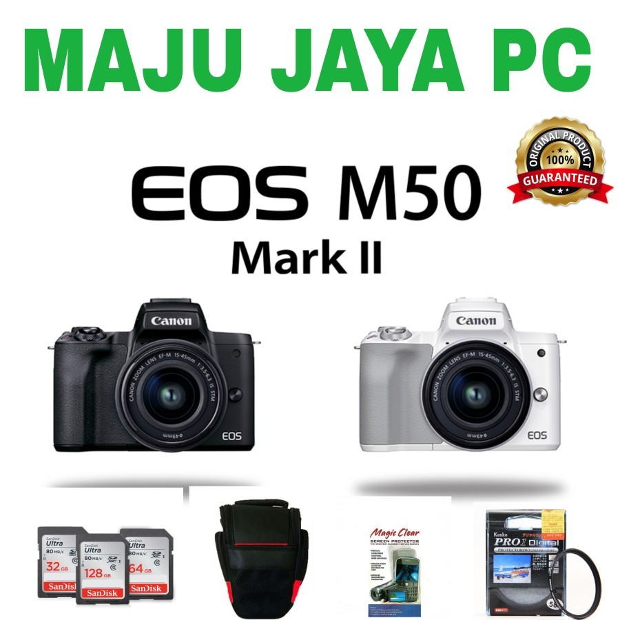 Jual CANON EOS M50 MARK II KIT 15-45MM STM / CANON EOS M50 KIT 15-45MM ...