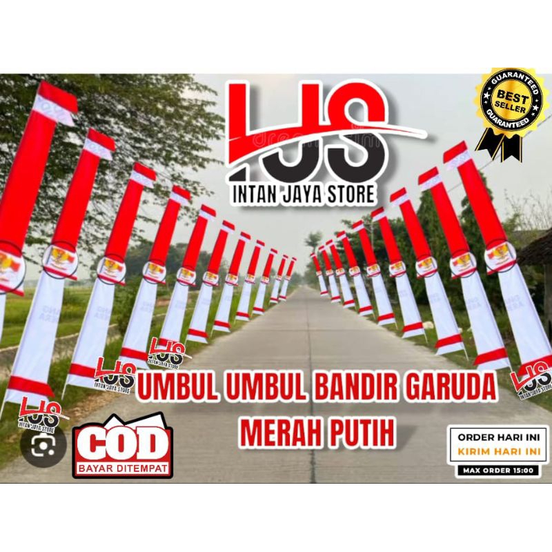 Jual Bendera Umbul Umbul Bandir Garuda Merah Putih Isi Pcs Shopee