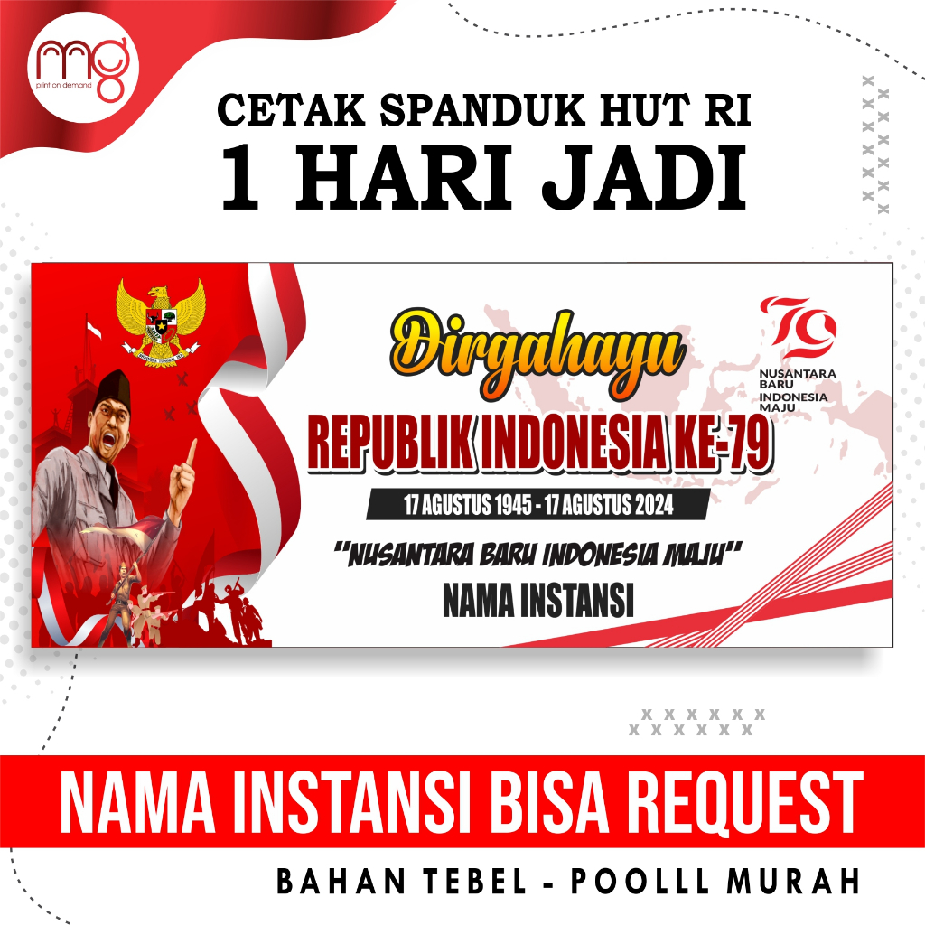 Jual Cetak Spanduk / Banner Agustusan / umbul-umbul Kemerdekaan ...