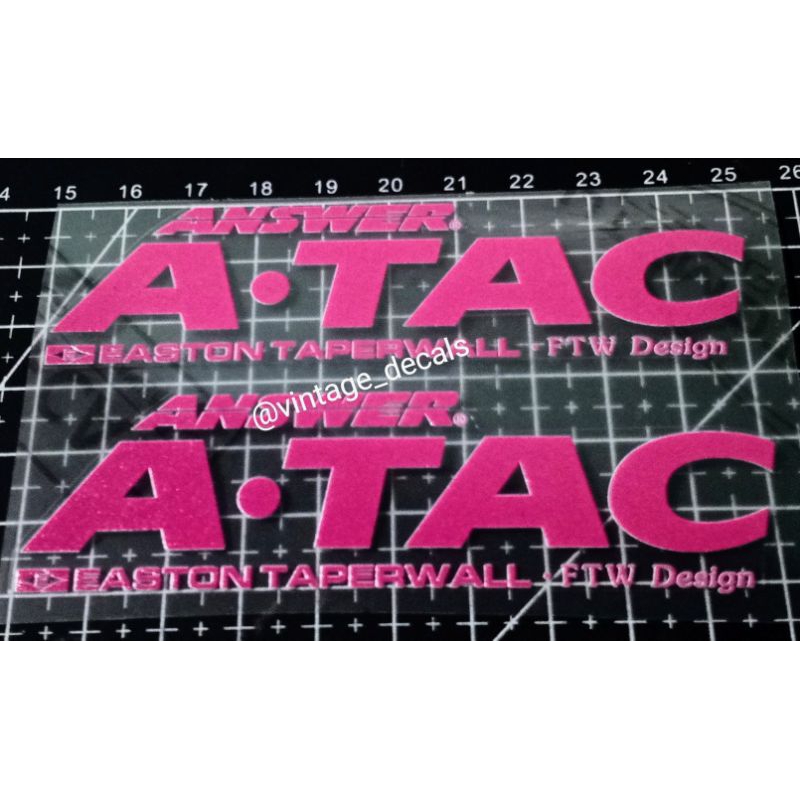 Jual sticker decals replacement quil stem ZOOM answer ATAC Power Bar ...