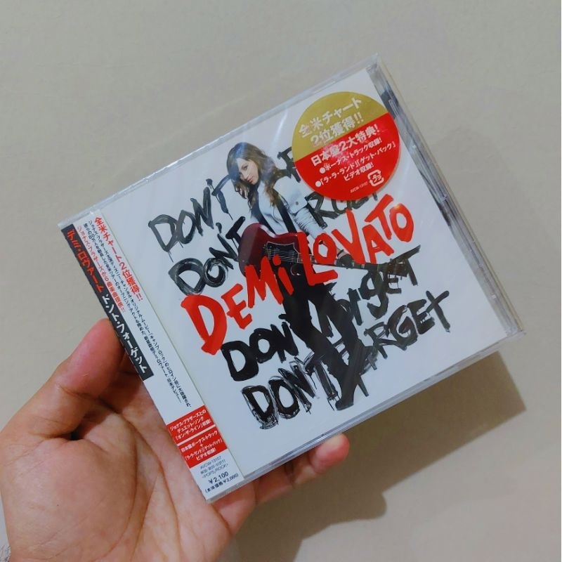 Jual CD DEMI LOVATO DON T FORGET JAPAN BRAND NEW SEGEL Shopee Indonesia