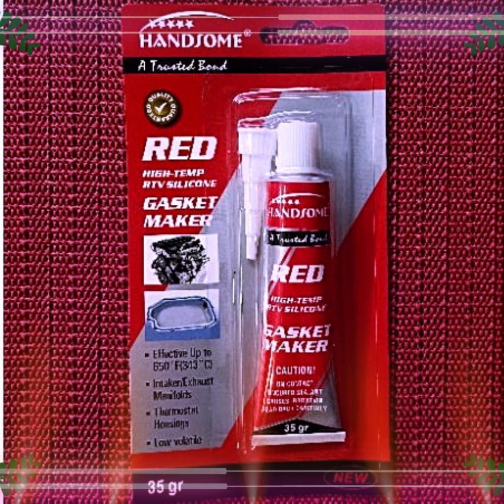 Jual Lem gasket paking red HANDSOME 35gr setara USA | Shopee Indonesia